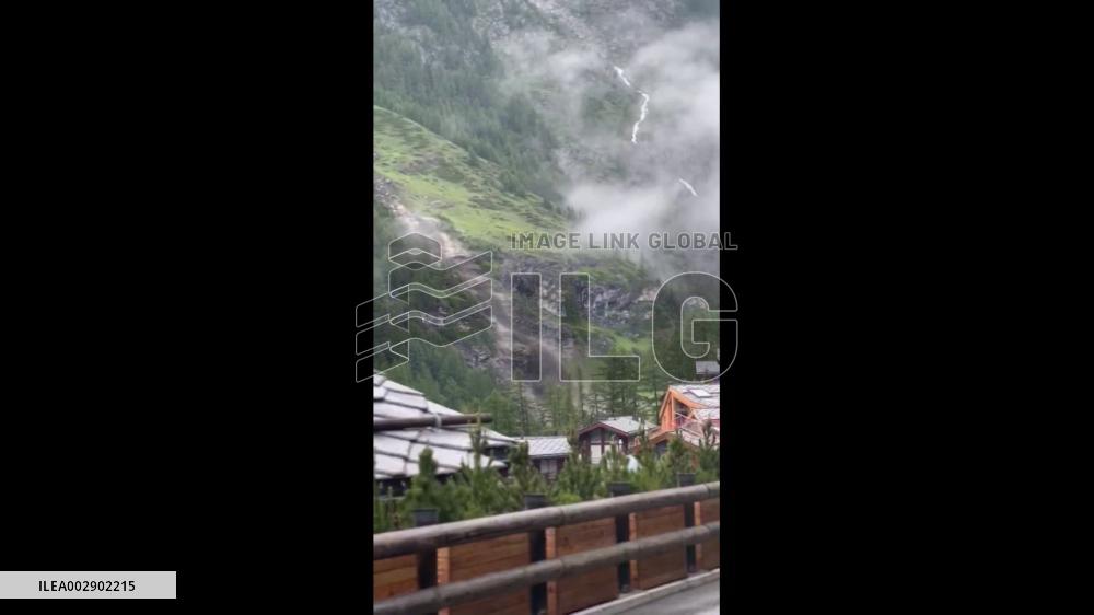 Switzerland: Heavy Rainfall Causes Landslide And Flooding, Cutting Off Zermatt 3