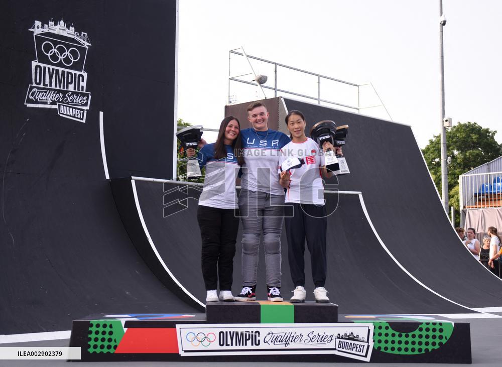 (SP)HUNGARY-BUDAPEST-OLYMPIC QUALIFIER SERIES-CYCLING-BMX FREESTYLE-WOMEN'S PARK FINAL