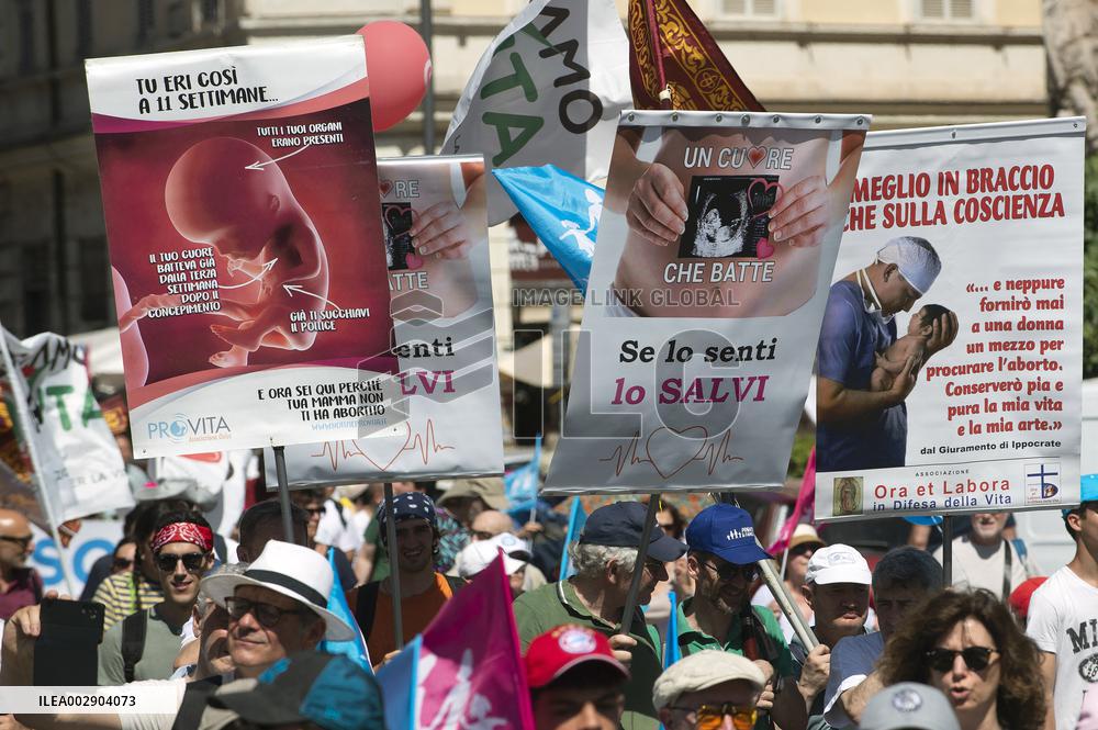 Pro-Life And Family Parade - Rome