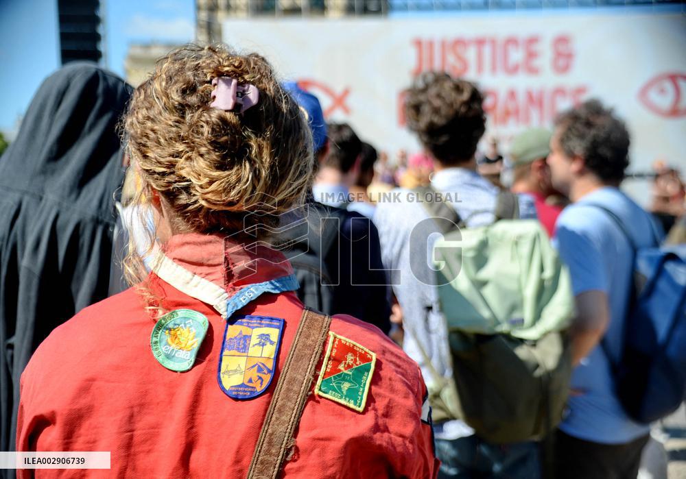 Rally Of Christians Against The Far Right - Paris