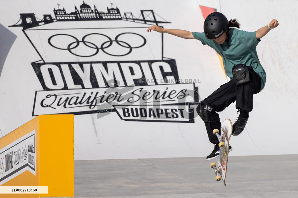 (SP)HUNGARY-BUDAPEST-OLYMPIC QUALIFIER SERIES BUDAPEST-SKATEBOARDING-WOMEN'S STREET-FINAL