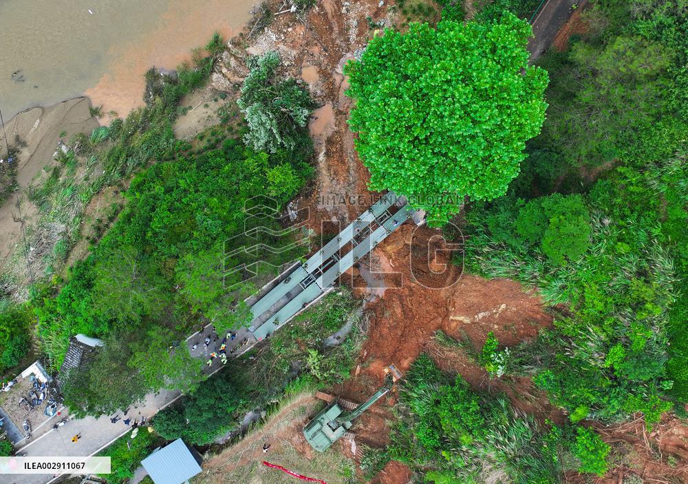 CHINA-ANHUI-SHAOLIAN TOWNSHIP-HEAVY RAINFALL-RELIEF WORK (CN)