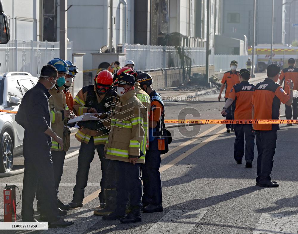 Lithium Battery Plant Fire In South Korea Kills At Least 22