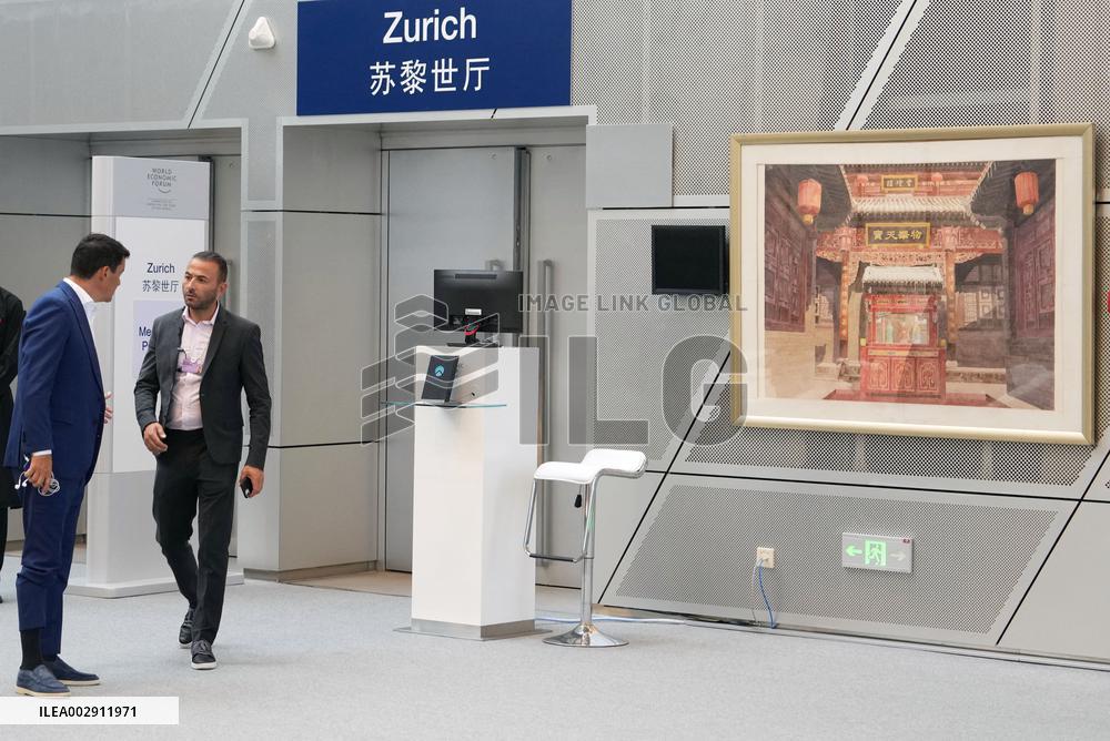 Summer Davos Preparations In Dalian - China