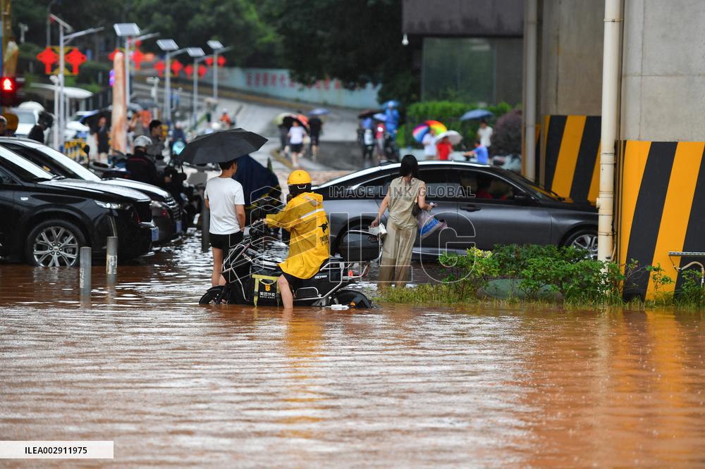 Flood And Landslide After The Heavy Rainfall - China