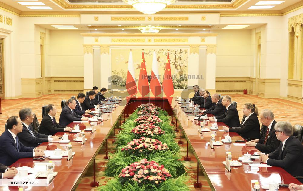 CHINA-BEIJING-LI QIANG-POLISH PRESIDENT-MEETING (CN)