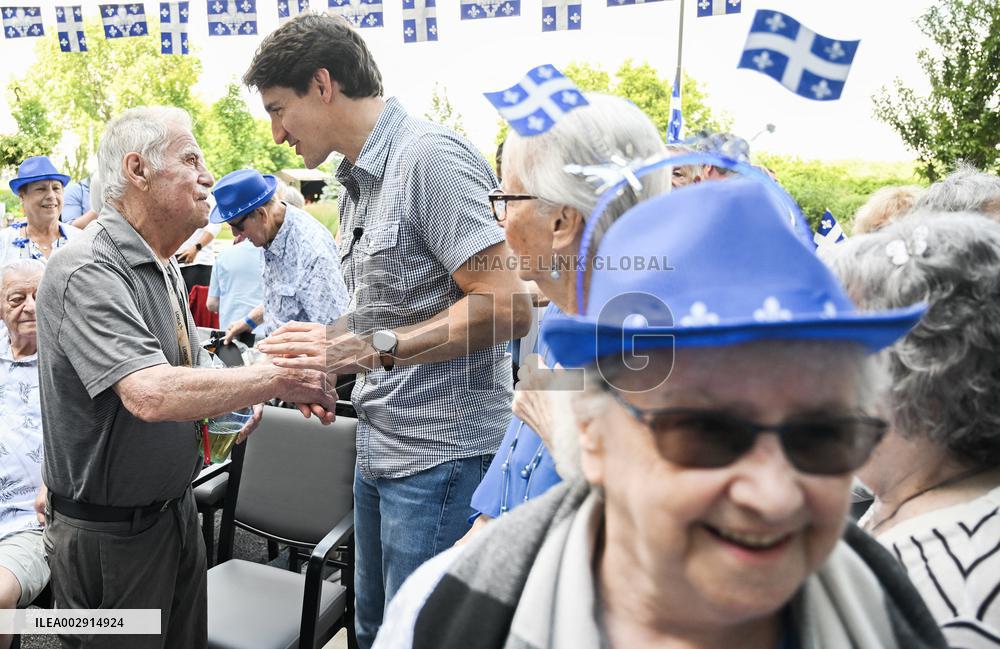 Trudeau Marks Fete Nationale - Quebec