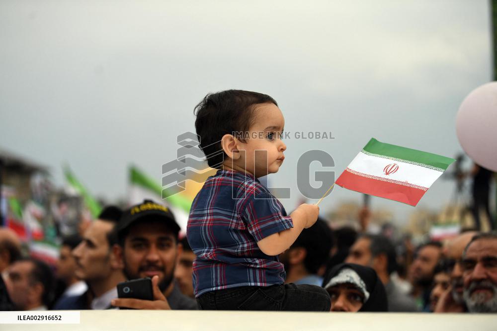 Presidential Candidate Saeed Jalili Campaigns - Tehran