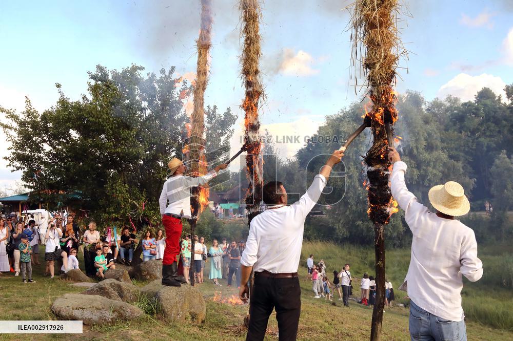 Kupala Night celebration in Pyrohiv Museum in Kyiv