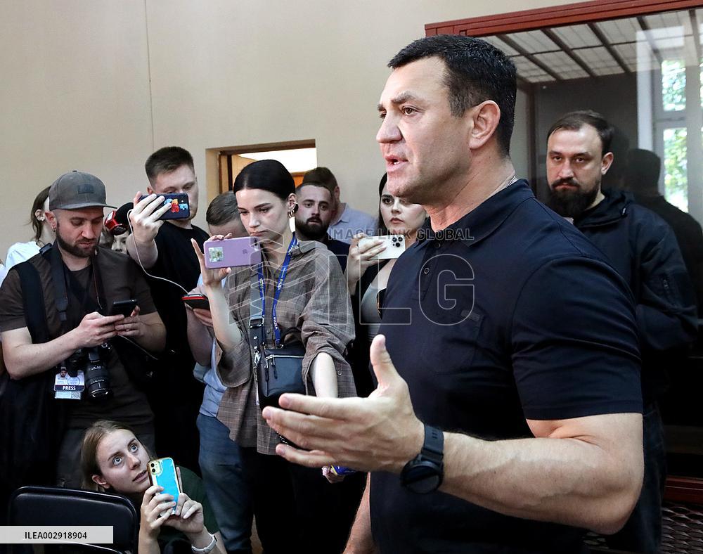 Ukrainian MP Mykola Tyshchenko appears in Kyiv court