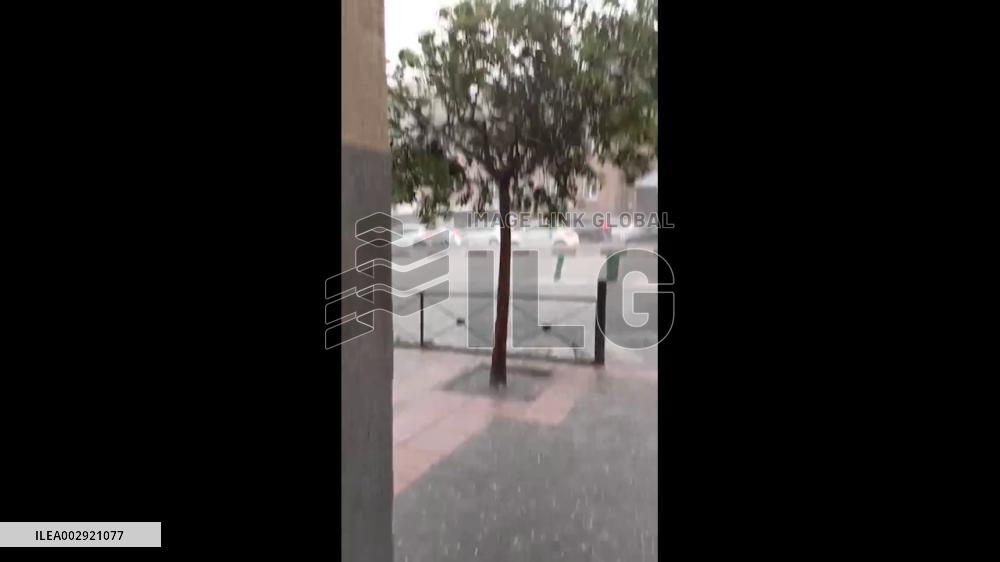 Spain: Severe Storm Pummels Madrid 2