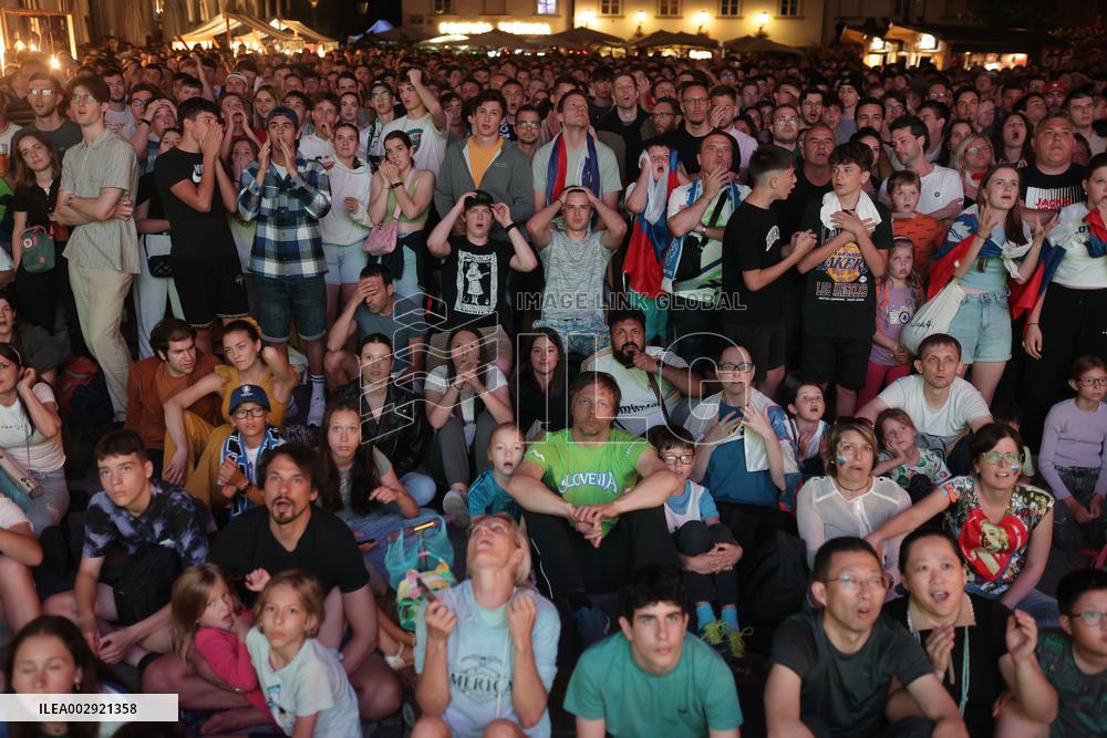 (SP)SLOVENIA-LJUBLJANA-FOOTBALL-EURO 2024-FANS