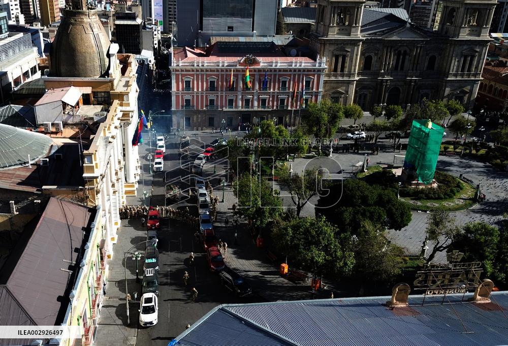 BOLIVIA-LA PAZ-ATTEMPTED COUP