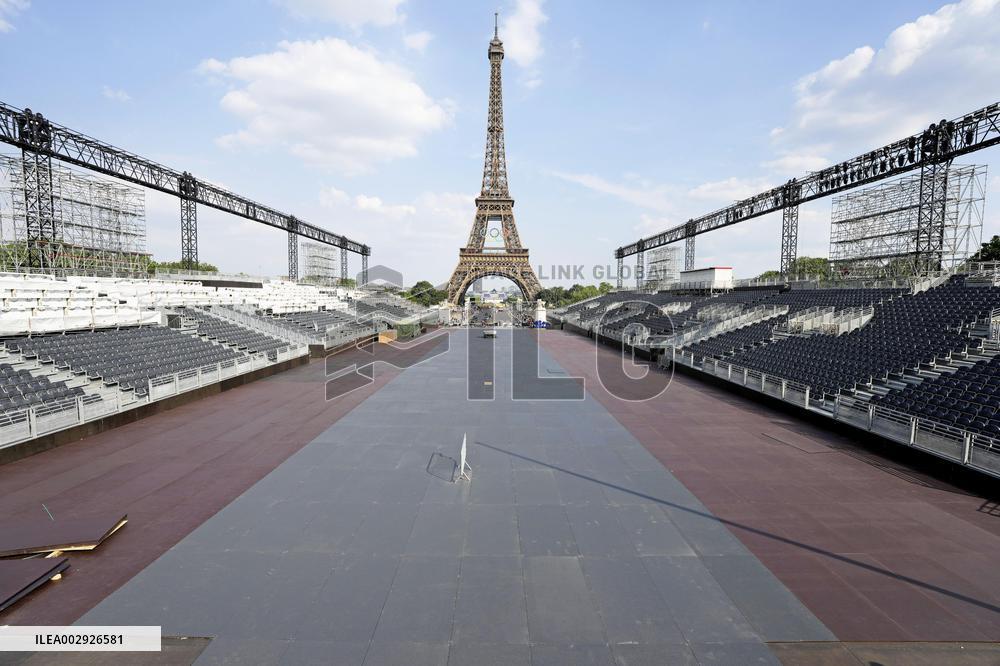 Trocadero before Paris Olympics