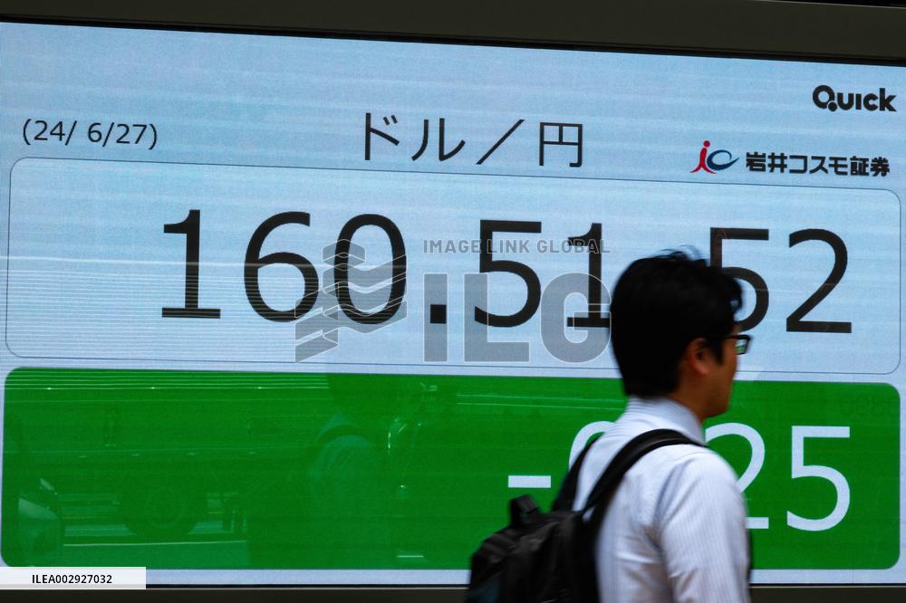 JAPAN-TOKYO-JAPANESE YEN-U.S. DOLLAR-EXCHANGE RATE