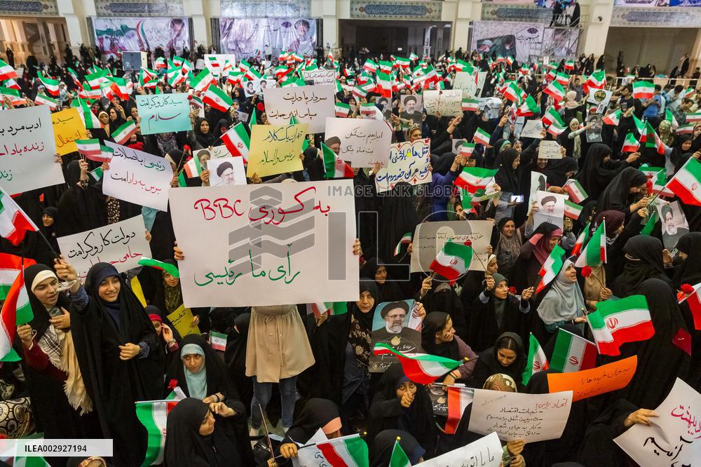 Presidential Candidate Ebrahim Raisi Rally - Tehran