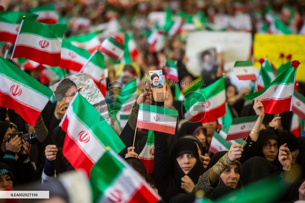 Presidential Candidate Ebrahim Raisi Rally - Tehran