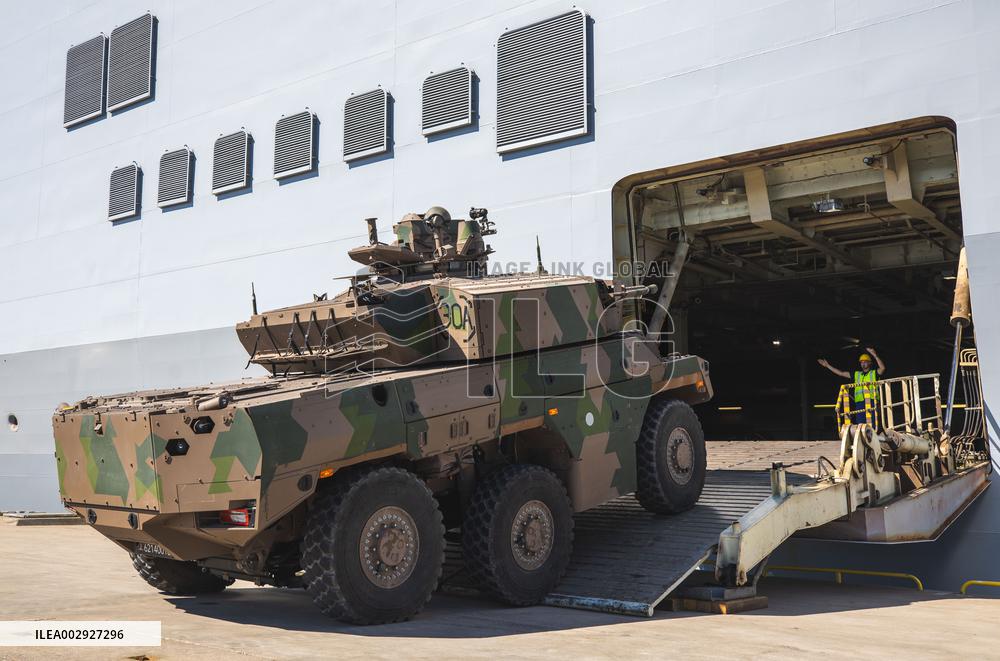 French helicopter carrier Mistral in Tallinn
