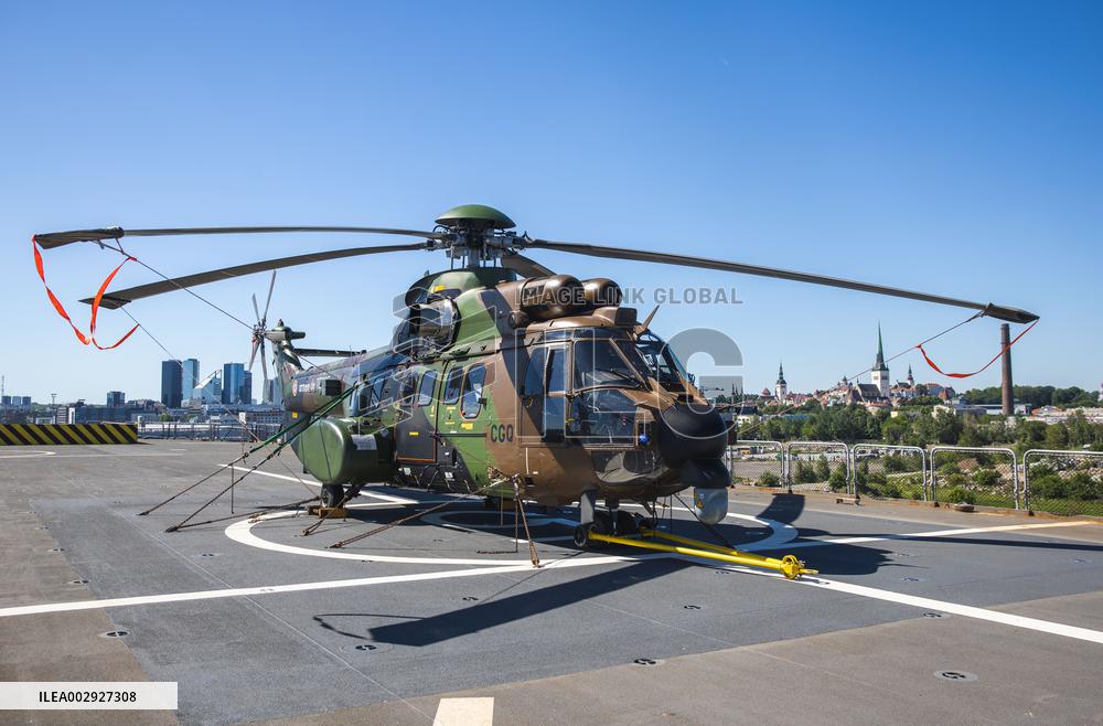 French helicopter carrier Mistral in Tallinn
