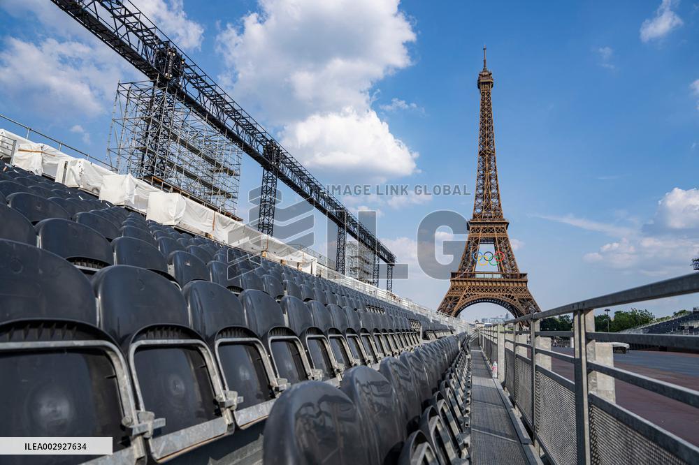 (SP)FRANCE-PARIS-OLYMPICS-VENUE-TROCADERO