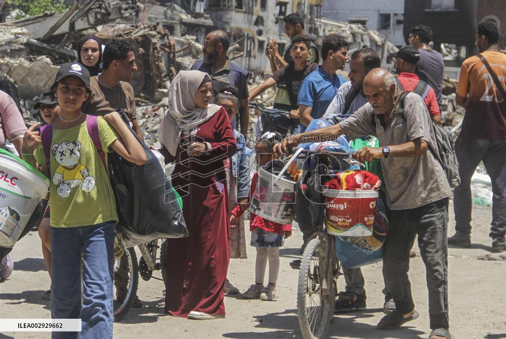 MIDEAST-GAZA-GAZA CITY-EVACUATION