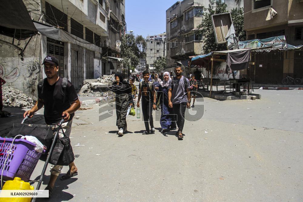MIDEAST-GAZA-GAZA CITY-EVACUATION