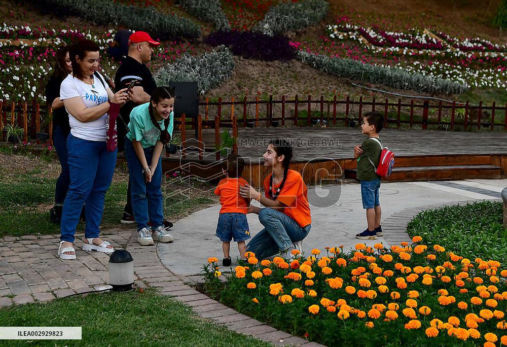 SYRIA-DAMASCUS-FLOWER EXHIBITION