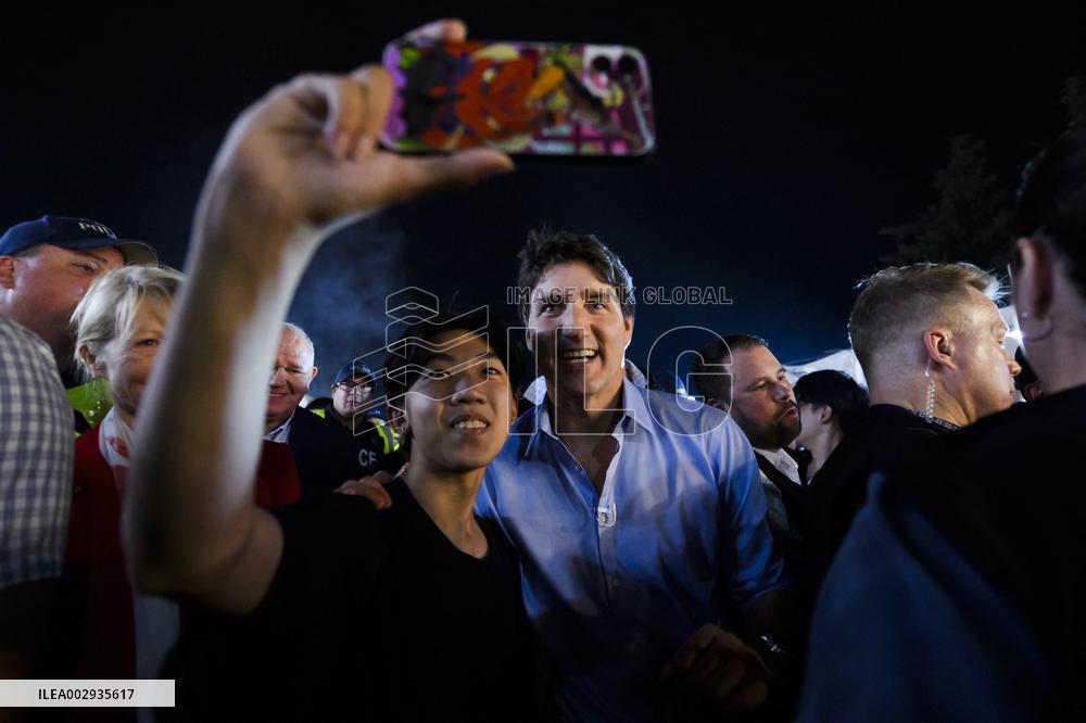 PM Trudeau Attends Taste Of Asia Festival - Ontario