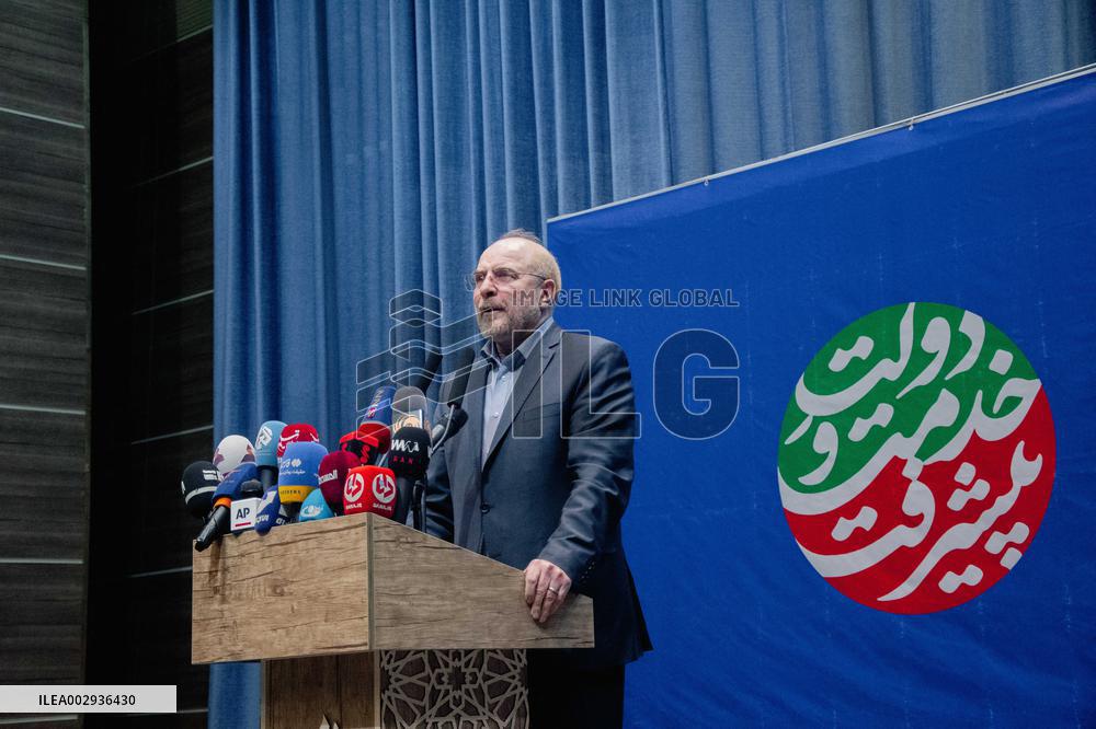Supporters Of Presidential Candidate Ghalibaf - Tehran