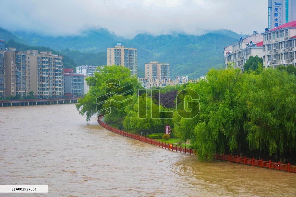 Flood Water Hit Anqing
