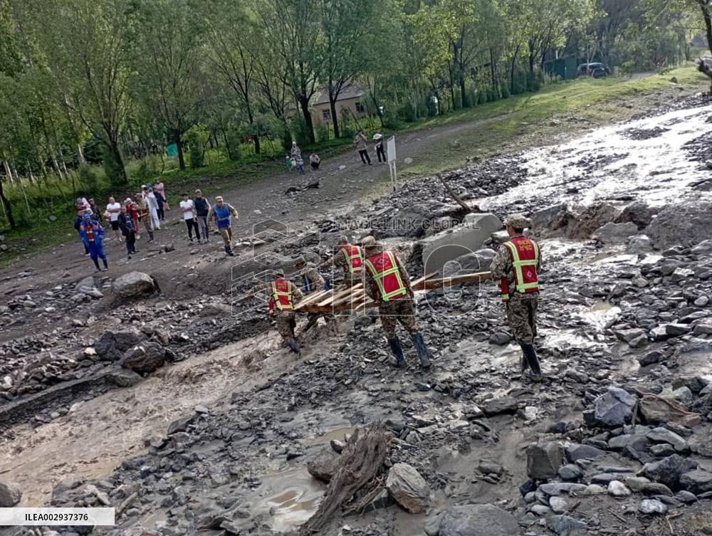 KYRGYZSTAN-NOOKAT-MUDFLOW