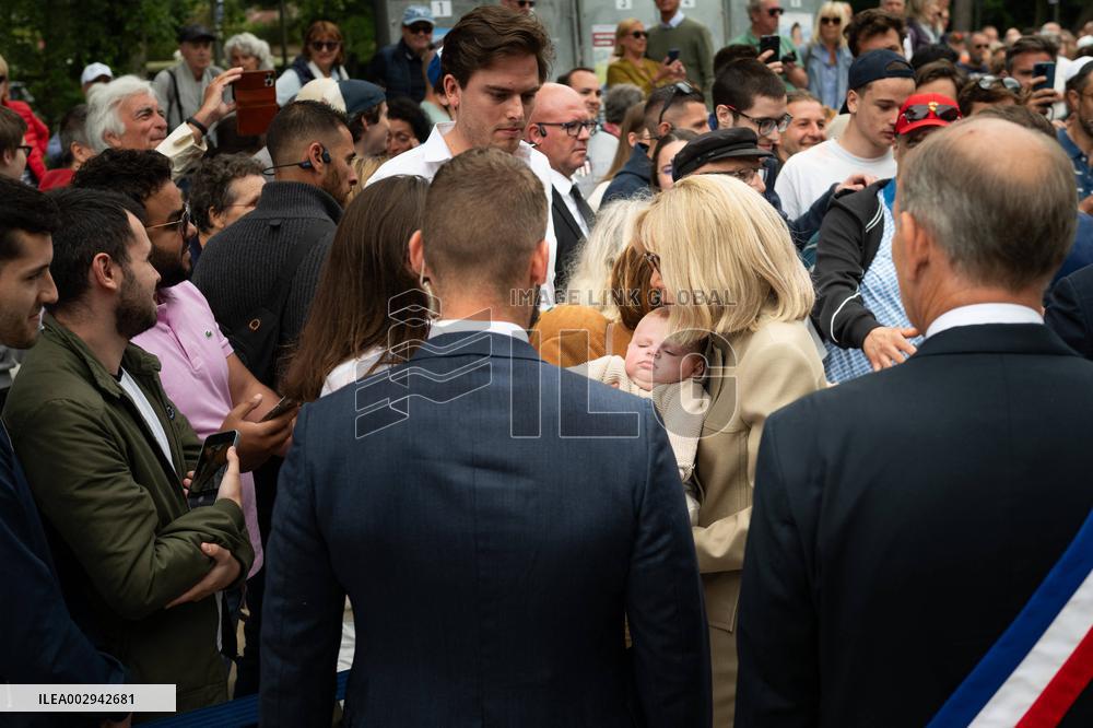 Emmanuel And Brigitte Macron At The Polling Station - Le Touquet