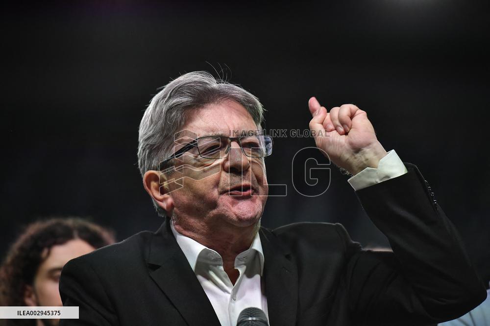 New Popular Front demonstration after the voting for legislative elections in Paris FA