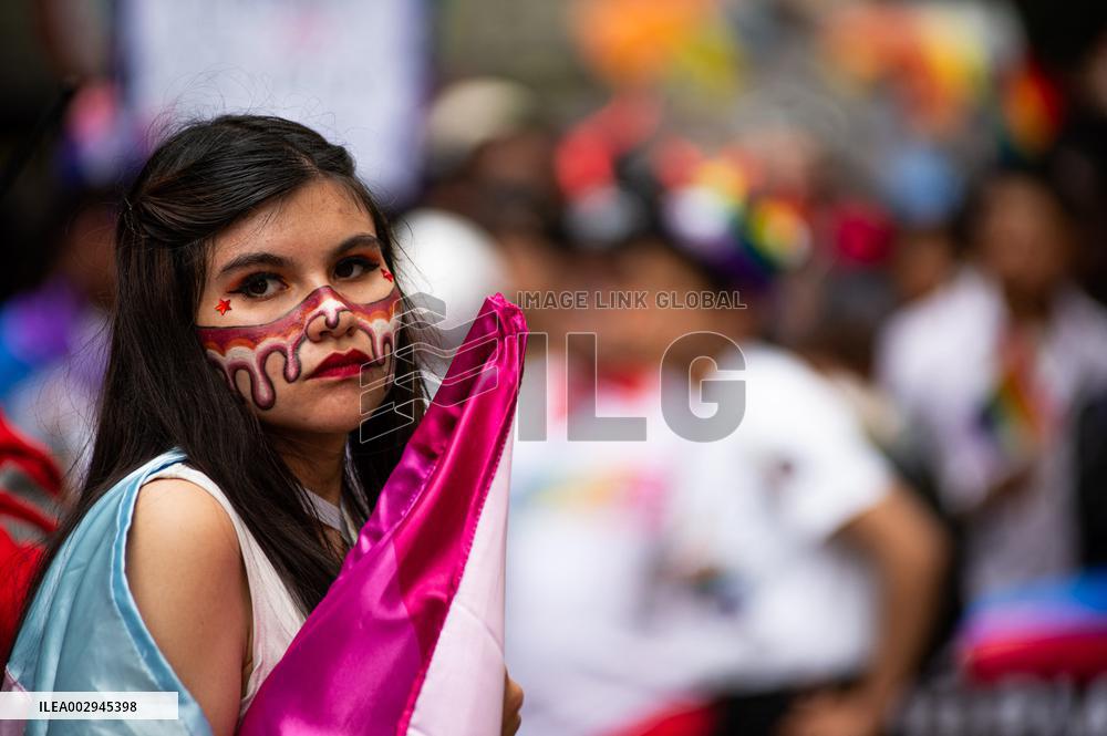 International Pride Parade Demonstrations in Bogota, Colombia