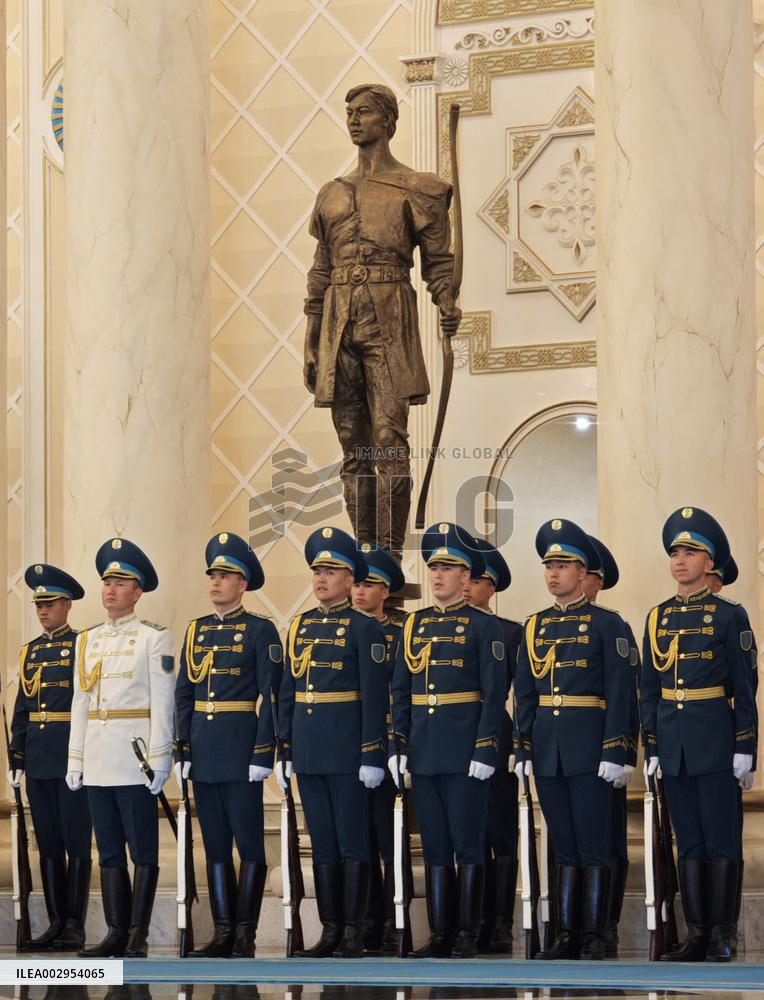 KAZAKHSTAN-ASTANA-XI JINPING-TOKAYEV-WELCOME CEREMONY