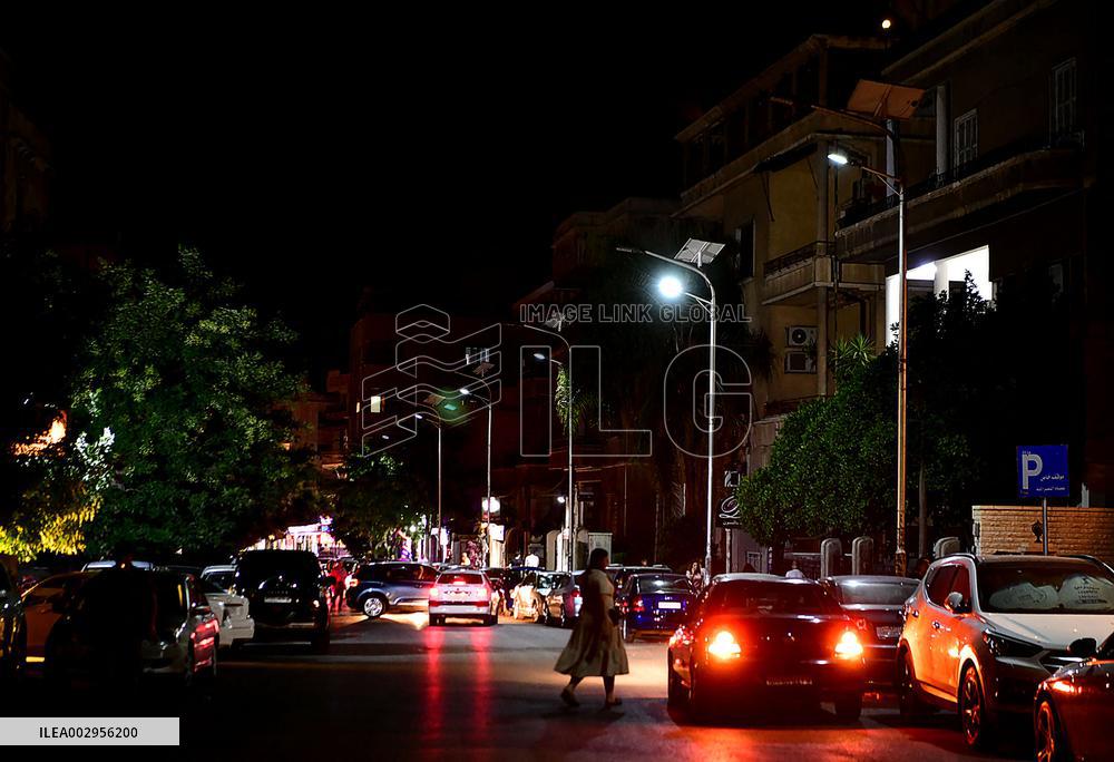 SYRIA-DAMASCUS-CHINESE EMBASSY-SOLAR-POWERED LIGHTING-DONATION