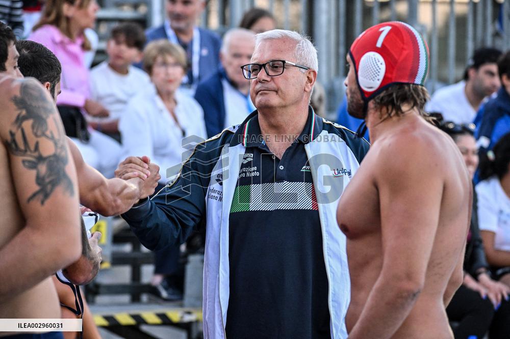 International waterpolo match - Sardinia Cup 2024 - Italy vs Greece