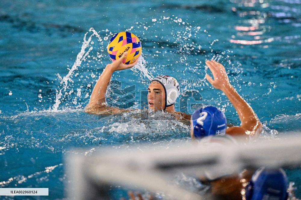 International waterpolo match - Sardinia Cup 2024 - Italy vs Greece