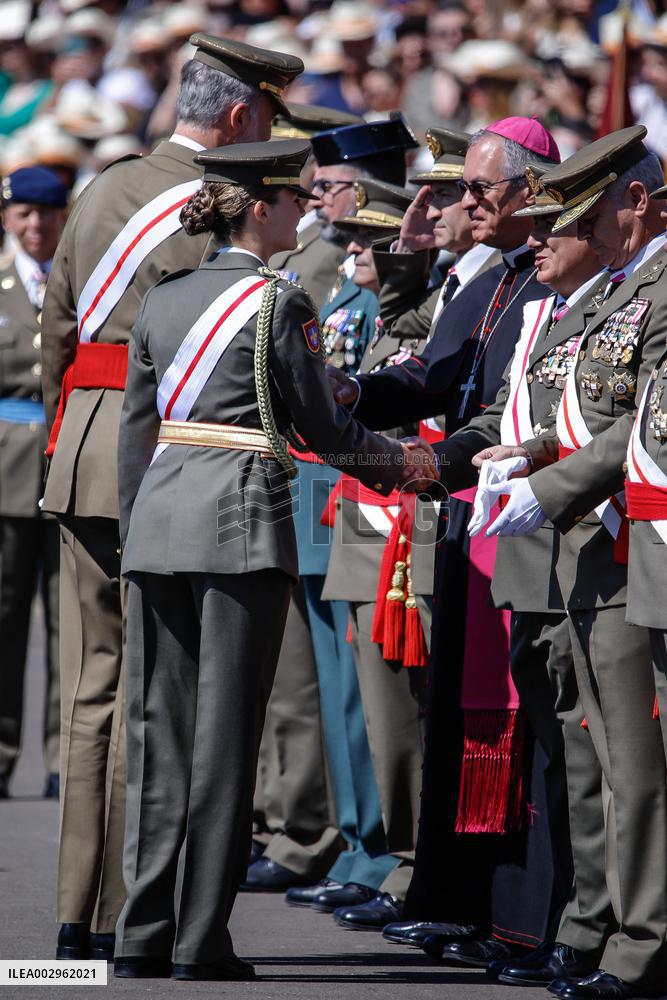 King Felipe And Princess Leonor At Military Ceremony - Spain