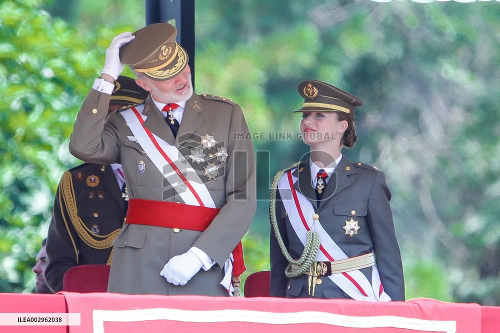 King Felipe And Princess Leonor At Military Ceremony - Spain
