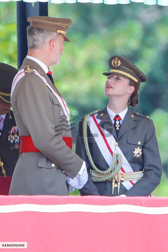 King Felipe And Princess Leonor At Military Ceremony - Spain