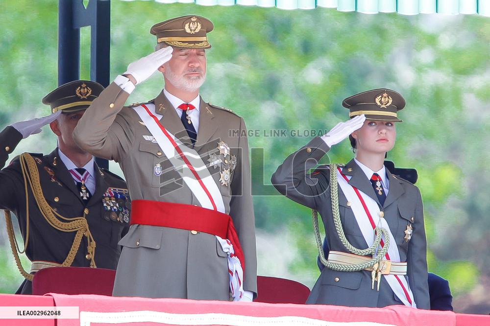 King Felipe And Princess Leonor At Military Ceremony - Spain
