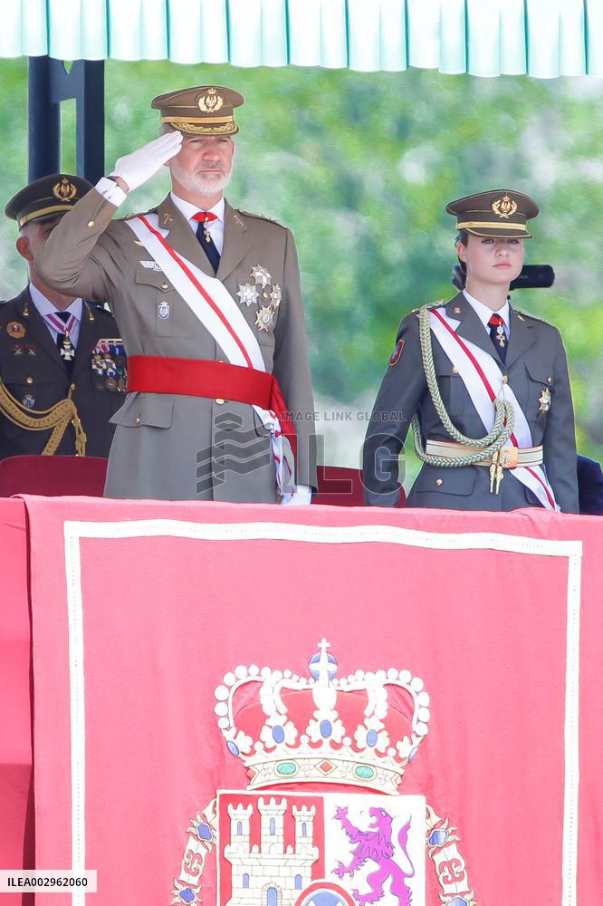 King Felipe And Princess Leonor At Military Ceremony - Spain