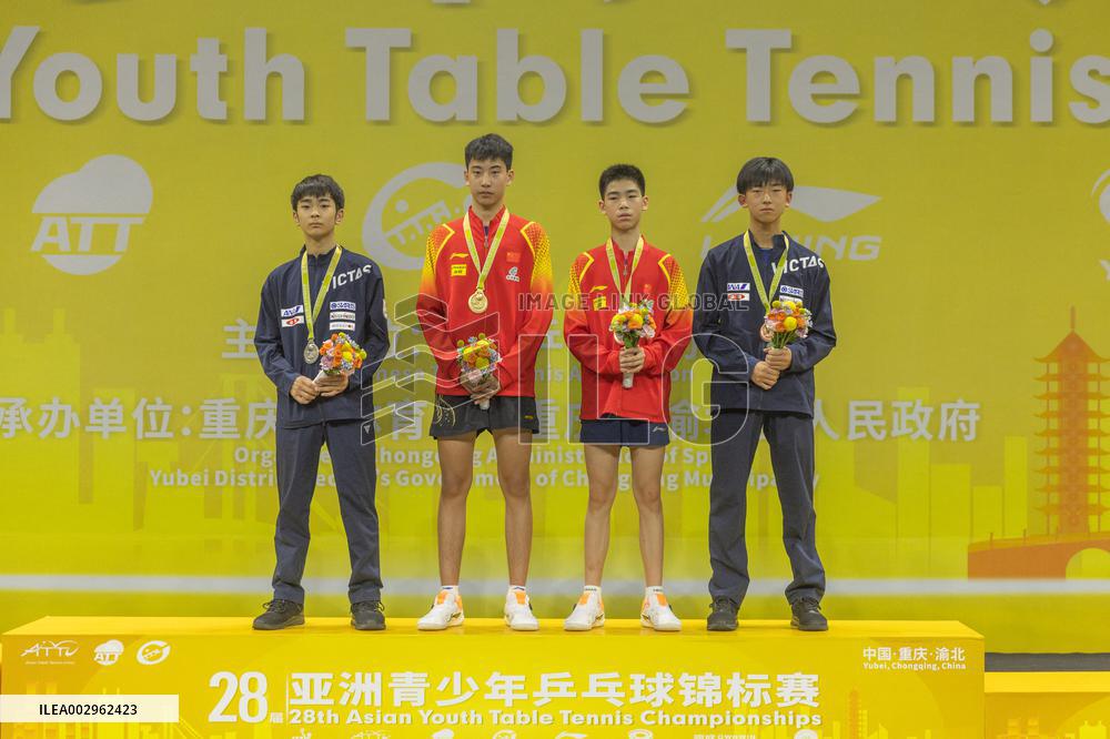 (SP)CHINA-CHONGQING-TABEL TENNIS-ASIAN YOUTH CHAMPIONSHIPS-BOY'S SINGLES