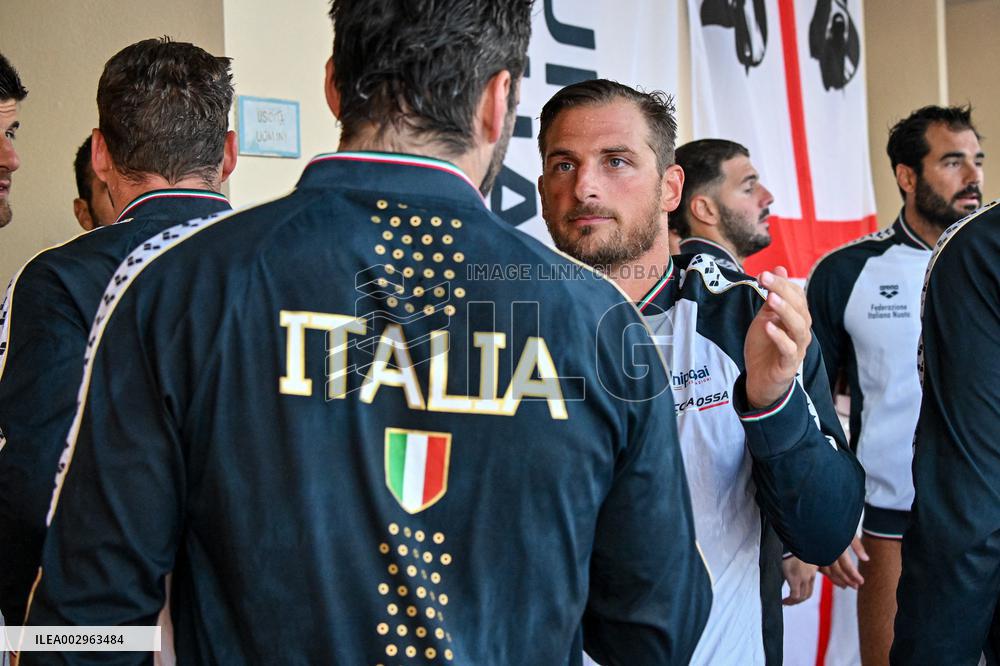 International waterpolo match - Sardinia Cup - Spain vs Italy