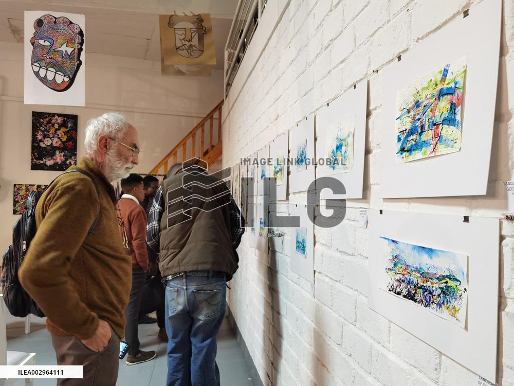 NAMIBIA-WINDHOEK-ART EXHIBITION-AUTISM