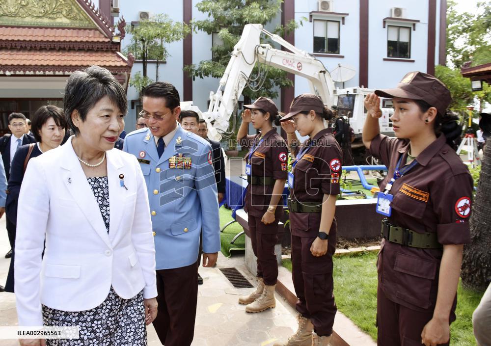 Japan Foreign Minister Kamikawa in Cambodia