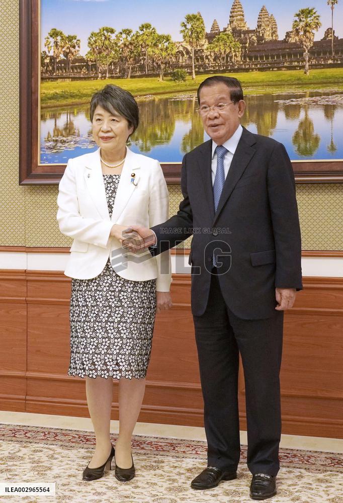 Japanese Foreign Minister Kamikawa in Cambodia