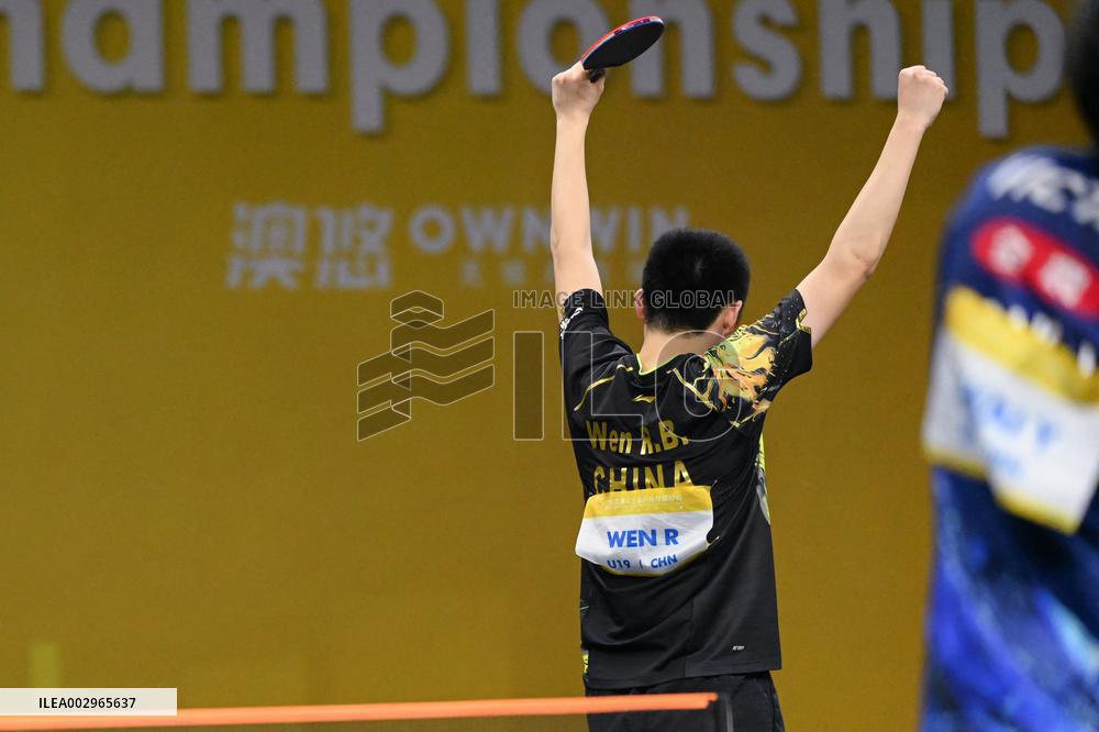 (SP)CHINA-CHONGQING-TABEL TENNIS-ASIAN YOUTH CHAMPIONSHIPS-BOY'S SINGLES