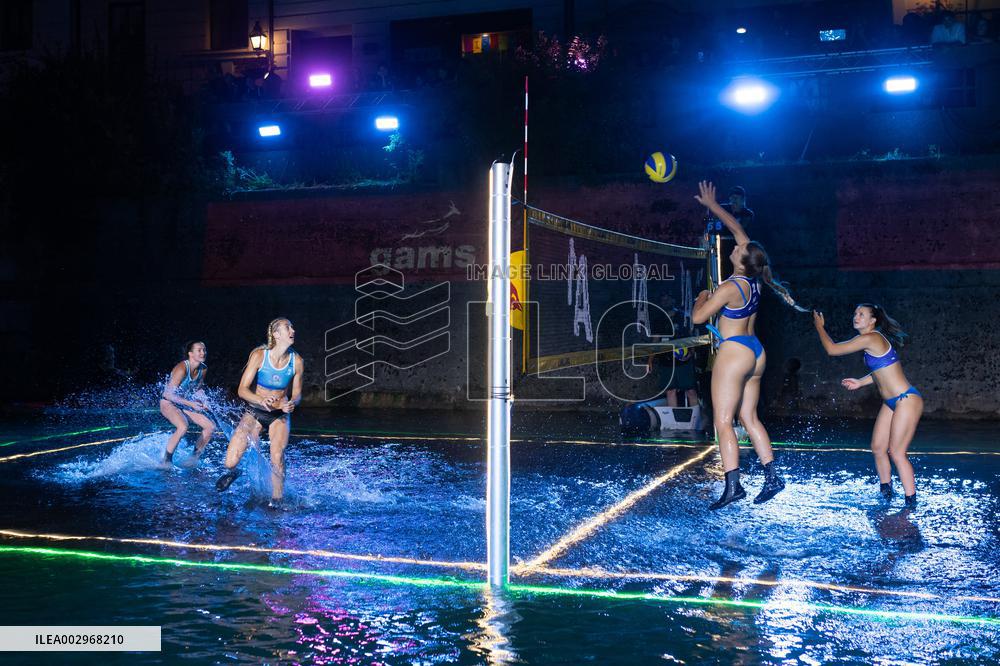 (SP)SLOVENIA-LJUBLJANA-VOLLEYBALL ON WATER